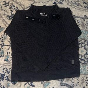 Eddie Bauer men’s textured snap up pullover